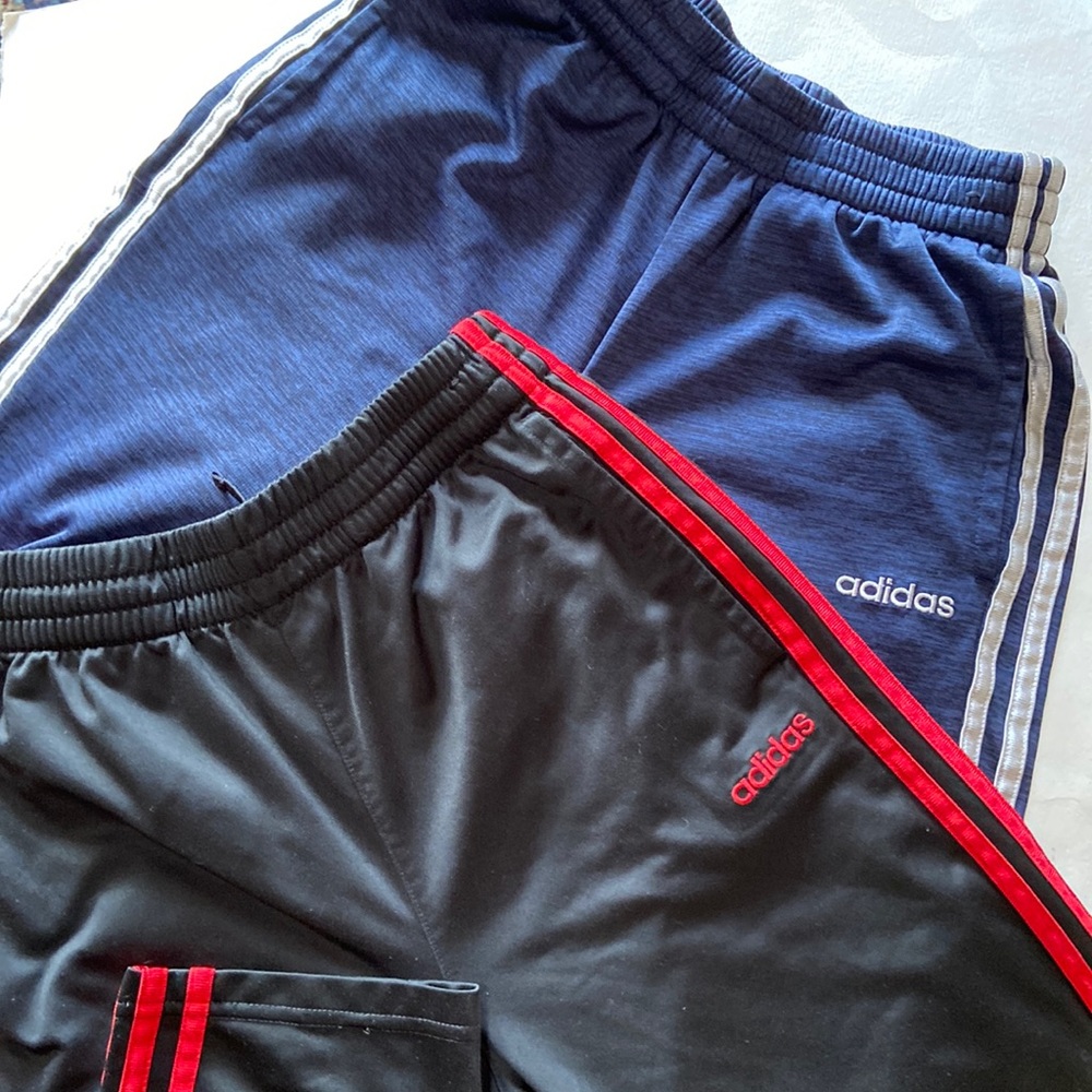 Adidas - Two pairs Boys (or Girls) Size L (14/16) Warm up pants